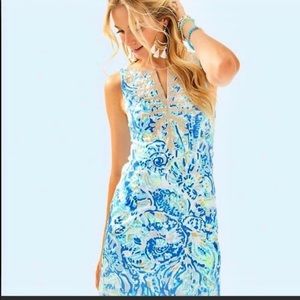 Lilly Pulitzer Gabby Shift Dress Salty Seas